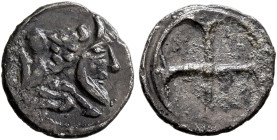 SICILY. Gela. Circa 480/75-475/70 BC. Litra (Silver, 9 mm, 0.35 g, 1 h). Forepart of a man-headed bull to right. Rev. Wheel with four spokes. Jenkins ...