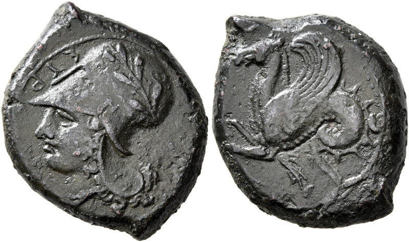 SICILY. Syracuse. Dionysios I, 405-367 BC. Litra (Bronze, 22 mm, 7.36 g, 12 h). ...