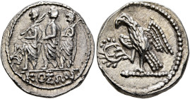 SKYTHIA. Geto-Dacians. Koson, mid 1st century BC. Drachm (Silver, 19 mm, 4.15 g, 12 h), Olbia. KOΣΩN Roman consul accompanied by two lictors advancing...