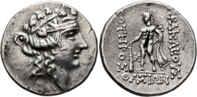 ISLANDS OFF THRACE, Thasos. Circa 148-90/80 BC. Tetradrachm (Silver, 31 mm, 16.79 g, 12 h). Head of Dionysos to right, wearing ivy wreath and taenia. ...