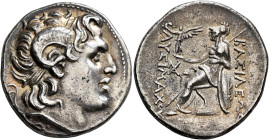 KINGS OF THRACE. Lysimachos, 305-281 BC. Tetradrachm (Silver, 30 mm, 16.81 g, 12 h), uncertain mint, circa 297/6-282/1. Diademed head of Alexander the...