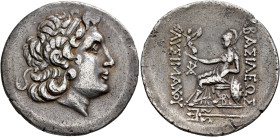 KINGS OF THRACE. Lysimachos, 305-281 BC. Tetradrachm (Silver, 34 mm, 16.58 g, 12 h), Byzantion, circa 150-120. Diademed head of Alexander the Great to...