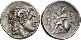 KINGS OF THRACE. Lysimachos, 305-281 BC. Tetradrachm (Silver, 33 mm, 17.00 g, 1 h), Lamsapkos, circa 297/6-282/1. Diademed head of Alexander the Great...