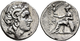 KINGS OF THRACE. Lysimachos, 305-281 BC. Drachm (Silver, 19 mm, 4.00 g, 12 h), Ephesos, circa 295/4-289/8. Diademed head of Alexander the Great to rig...