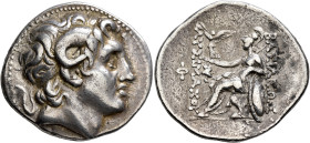 KINGS OF THRACE. Lysimachos, 305-281 BC. Tetradrachm (Silver, 32 mm, 16.73 g, 12 h), Smyrna, 287/6-282/1. Diademed head of Alexander the Great to righ...