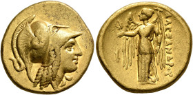 KINGS OF MACEDON. Alexander III ‘the Great’, 336-323 BC. Stater (Gold, 19 mm, 8.52 g, 2 h), Amphipolis, struck under Antipater, circa 325-319. Head of...