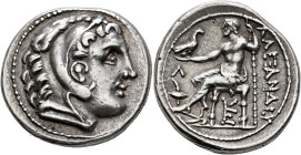 KINGS OF MACEDON. Alexander III ‘the Great’, 336-323 BC. Tetradrachm (Silver, 28 mm, 17.11 g, 10 h), Amphipolis, struck under Kassander, circa 307-297...