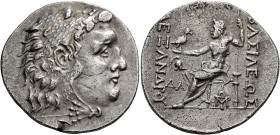 KINGS OF MACEDON. Alexander III ‘the Great’, 336-323 BC. Tetradrachm (Silver, 31 mm, 16.29 g, 12 h), Mesembria, circa 150-125. Head of Herakles to rig...