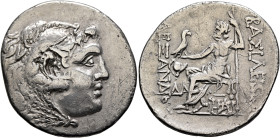 KINGS OF MACEDON. Alexander III ‘the Great’, 336-323 BC. Tetradrachm (Silver, 34 mm, 15.14 g, 12 h), Mesembria, circa 150-125. Head of Herakles to rig...