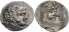 KINGS OF MACEDON. Alexander III ‘the Great’, 336-323 BC. Tetradrachm (Silver, 34 mm, 16.22 g, 12 h), Mesembria, Diod..., magistrate, circa 100-72. Hea...