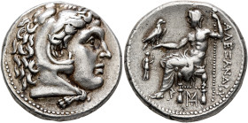 KINGS OF MACEDON. Alexander III ‘the Great’, 336-323 BC. Tetradrachm (Silver, 26 mm, 17.06 g, 12 h), uncertain mint, circa 300-250 BC. Head of Herakle...