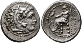 KINGS OF MACEDON. Alexander III ‘the Great’, 336-323 BC. Drachm (Silver, 17 mm, 4.17 g, 12 h), Miletos, struck under Philoxenos, circa 325-323. Head o...
