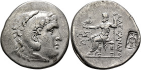 KINGS OF MACEDON. Alexander III ‘the Great’, 336-323 BC. Tetradrachm (Silver, 32 mm, 16.03 g, 12 h), Aspendos, CY 23 = 190/89. Head of Herakles to rig...