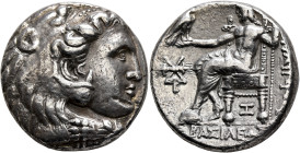 KINGS OF MACEDON. Philip III Arrhidaios, 323-317 BC. Tetradrachm (Silver, 25 mm, 16.93 g, 8 h), Babylon II, struck under Seleukos I, circa 318-315. He...