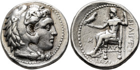 KINGS OF MACEDON. Philip III Arrhidaios, 323-317 BC. Tetradrachm (Silver, 27 mm, 17.13 g, 2 h), Babylon I, struck under Archon, Dokimos, or Seleukos I...