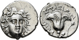 KINGS OF MACEDON. Perseus, 179-168 BC. Drachm (Silver, 15 mm, 2.61 g, 7 h), Third Macedonian War issue. Rhodian standard, uncertain mint in northern G...