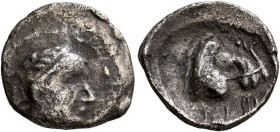 LOCAL ISSUES, Samarqand. Anonymous. Circa 200 BC-100 AD. Reduced Drachm (Silver, 16 mm, 1.95 g), imitating Antiochos I (281-261 BC). Diademed head of ...