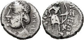 LOCAL ISSUES, Sogdiana. Principality of Nakhshab. Ashtat, late 1st century AD. Hemidrachm (Silver, 15 mm, 1.59 g, 12 h), 'Antiochus' imitation, late 1...