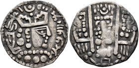 LOCAL ISSUES, Sogdiana. Bukhara. Drachm (Silver, 24 mm, 2.99 g, 2 h), in the name of al-Mahdi, governor of Khorasan (AH 141-155 / AD 758-772) [ʿAbbasi...