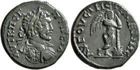 THRACE. Augusta Traiana. Geta, 209-211. Assarion (Bronze, 20 mm, 4.26 g, 6 h). AVT K Π CEΠTI ΓETAC Laureate and cuirassed bust of Geta to right, seen ...