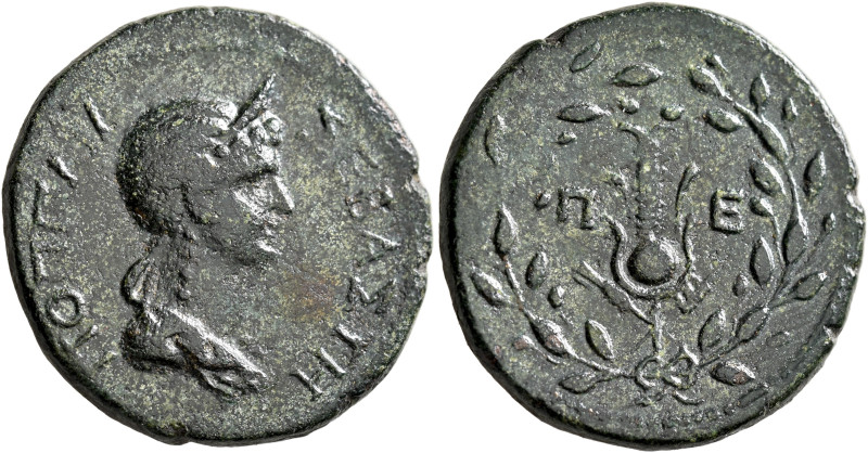 THRACE. Perinthus. Nero, with Poppaea, 54-68. Diassarion (Orichalcum, 26 mm, 9.3...