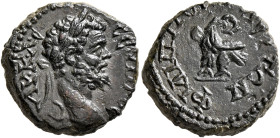THRACE. Philippopolis. Septimius Severus, 193-211. Assarion (Bronze, 17 mm, 4.59 g, 12 h). ΑΥ•Κ•Λ•C CЄYΗΡΟC Laureate head of Septimius Severus to righ...