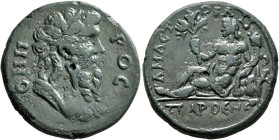 PAPHLAGONIA. Amastris. Pseudo-autonomous issue. AE (Bronze, 24 mm, 9.69 g, 7 h), 2nd century AD. OMH-POC Draped bust of Homer to right, wearing taenia...
