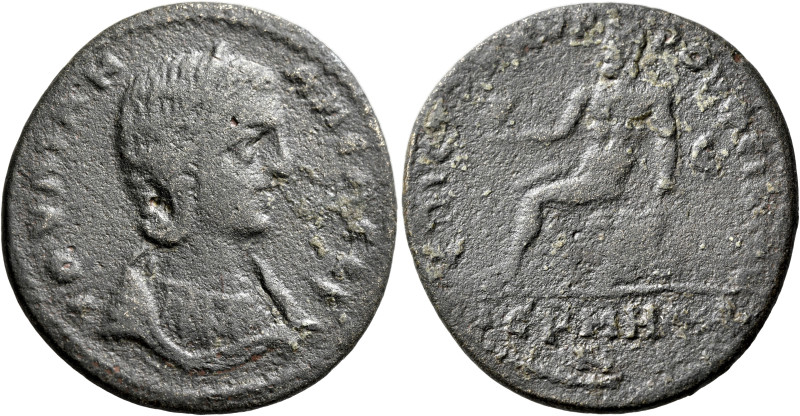 MYSIA. Germe. Julia Mamaea, Augusta, 222-235. Hexassarion (Bronze, 37 mm, 19.85 ...