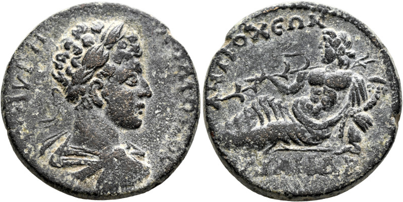 CARIA. Antiochia ad Maeandrum. Commodus, 177-192. Tetrassarion (Bronze, 28 mm, 1...