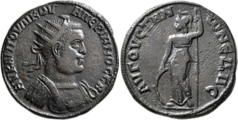 CILICIA. Augusta. Valerian I, 253-260. Tetrassarion (Bronze, 28 mm, 21.43 g, 6 h...