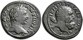 CILICIA. Irenopolis-Neronias. Caracalla, 198-217. Diassarion (Bronze, 23 mm, 9.77 g, 5 h), CY 161 = 211/2. AYT ANTⲰNINOC Laureate head of Caracalla to...