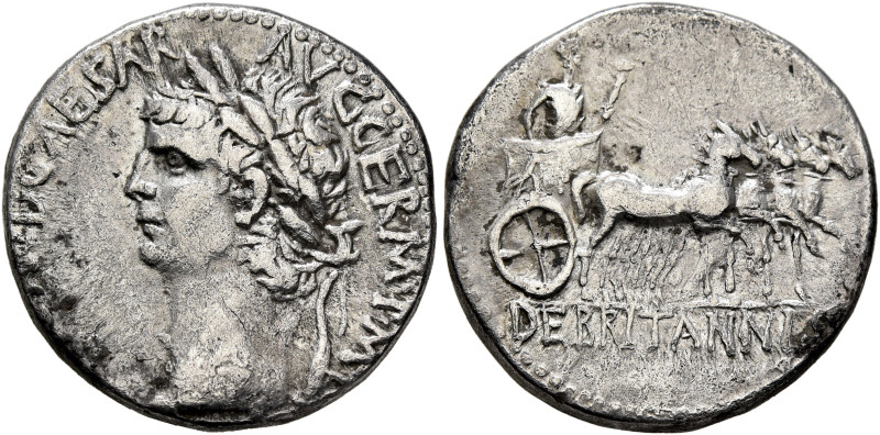 CAPPADOCIA. Caesaraea-Eusebia. Claudius, 41-54. Didrachm (Silver, 20 mm, 7.72 g,...