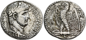 SYRIA, Seleucis and Pieria. Antioch. Nero, 54-68. Tetradrachm (Silver, 25 mm, 15.31 g, 11 h), RY 6 and CY 108 = 59/60. NEPΩNOΣ ΚΑΙΣΑΡOΣ ΣΕΒΑΣΤΟY Laure...
