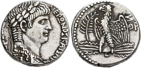 SYRIA, Seleucis and Pieria. Antioch. Nero, 54-68. Tetradrachm (Silver, 23 mm, 15.24 g, 12 h), RY 7 and CY 109 = 60/1. NEPΩNOΣ ΚΑΙΣΑΡOΣ [ΣΕΒΑΣΤΟY] Laur...