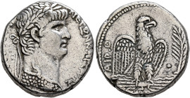 SYRIA, Seleucis and Pieria. Antioch. Nero, 54-68. Tetradrachm (Silver, 23 mm, 14.92 g, 12 h), RY 9 and CY 111 = 62/3. NEPΩN KAIΣAP Σ[EBAΣTOY] Laureate...