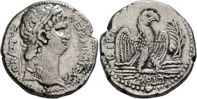 SYRIA, Seleucis and Pieria. Antioch. Nero, 54-68. Tetradrachm (Silver, 25 mm, 15.13 g, 12 h), RY 10 and CY 112 = 63/4. NEPΩN ΚΑΙΣΑΡOΣ ΣΕΒΑΣΤΟΣ Laureat...