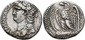 SYRIA, Seleucis and Pieria. Antioch. Nero, 54-68. Tetradrachm (Silver, 24 mm, 15.07 g, 12 h), CE 114 = 65/6. NEPΩN KAICAP [CE]BAC[T]OC Laureate head o...