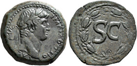 SYRIA, Seleucis and Pieria. Antioch. Otho, 69. As (Bronze, 23 mm, 7.13 g, 12 h). IMP•M•OTHO [C]AE AVG Laureate head of Otho to right. Rev. Large S C w...