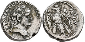 SYRIA, Seleucis and Pieria. Antioch. Vespasian, 69-79. Tetradrachm (Silver, 23 mm, 15.54 g, 12 h), RY 2 = 69/70. AYTOKPAT KAIΣA OYΕΣΠ[IANOY] Laureate ...