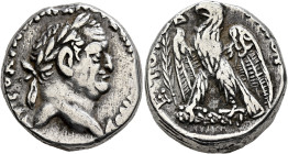 SYRIA, Seleucis and Pieria. Antioch. Vespasian, 69-79. Tetradrachm (Silver, 21 mm, 15.27 g, 12 h), RY 2 = 69/70. AYTOK[PAT KAIΣA OYΕΣΠI]ANOY Laureate ...