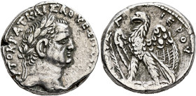 SYRIA, Seleucis and Pieria. Antioch. Vespasian, 69-79. Tetradrachm (Silver, 22 mm, 14.91 g, 12 h), RY 3 = 70/1. [Α]ΥΤΟΚΡΑΤ ΚΑΙΣΑ ΟΥΕΣΠΑΣΙ[ΑΝΟΥ] Laurea...