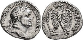 SYRIA, Seleucis and Pieria. Antioch. Vespasian, 69-79. Tetradrachm (Silver, 25 mm, 15.19 g, 12 h), Group 5, RY 1 = 69. [ΑΥΤΟΚΡΑ] ΟΥΕϹΠΑϹΙΑΝΟϹ ΚΑΙϹΑΡ Ϲ...