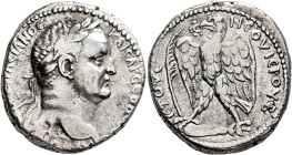 SYRIA, Seleucis and Pieria. Antioch. Vespasian, 69-79. Tetradrachm (Silver, 26 mm, 15.18 g, 12 h), Group 6 (attributed tentatively to Tripolis in Phoe...