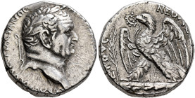 SYRIA, Seleucis and Pieria. Antioch. Vespasian, 69-79. Tetradrachm (Silver, 22 mm, 14.73 g, 1 h), group 9, RY 2 = 69/70. [ΑΥΤΟΚΡΑTΩP KAICAP] ΟΥЄCΠΑCΙΑ...