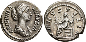 BECKER RESTRIKES. Crispina, Augusta, 178-182. 'Aureus' (Silver, 21 mm, 5.80 g, 5 h), dies by Carl Wilhelm Becker (1772-1830). CRISPINA AVGVSTA Draped ...