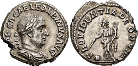 BECKER RESTRIKES. Balbinus, 238. 'Denarius' (Silver, 19 mm, 5.87 g, 4 h), dies by Carl Wilhelm Becker (1772-1830). [I]MP C D CAE L BALBINVS AVG Laurea...