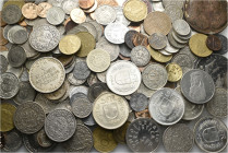A lot containing 271 silver, bronze and copper nickel coins. All: World. Mostly: Switzerland. 1125 g. Fair to FDC. LOT SOLD AS IS, NO RETURNS. 271 coi...