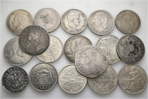 A lot containing 17 silver coins. All: World. Crown Size Coins. Very fine to extremely fine. LOT SOLD AS IS, NO RETURNS. 17 coins in lot.


From th...