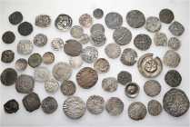 A lot containing 56 silver and bronze coins. All: World. Mostly medieval coins. Fine to very fine. LOT SOLD AS IS, NO RETURNS. 56 coins in lot.


F...