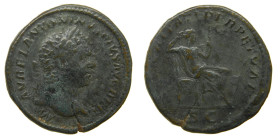 Caracalla (198-217 dC). Sestercio. a/ M AVREL ANTONINVS PIVS AVG BRIT . r/ SECVRITATE PERPETVAE S C (Spink 6952v.).

MBC
